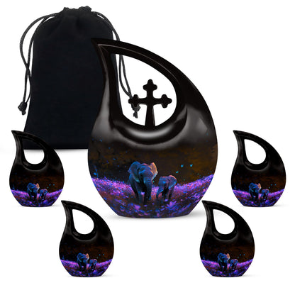 10-inch Elephant theme Aluminium Cross Drop design 