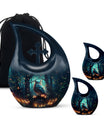  Owl urn with Cross Drop design, suitable for human ashes
