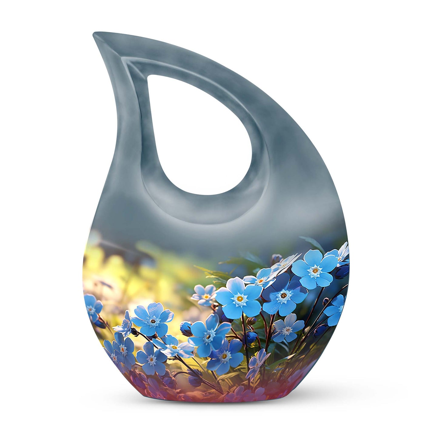 10-inch Flower Urn with Cross Drop design 