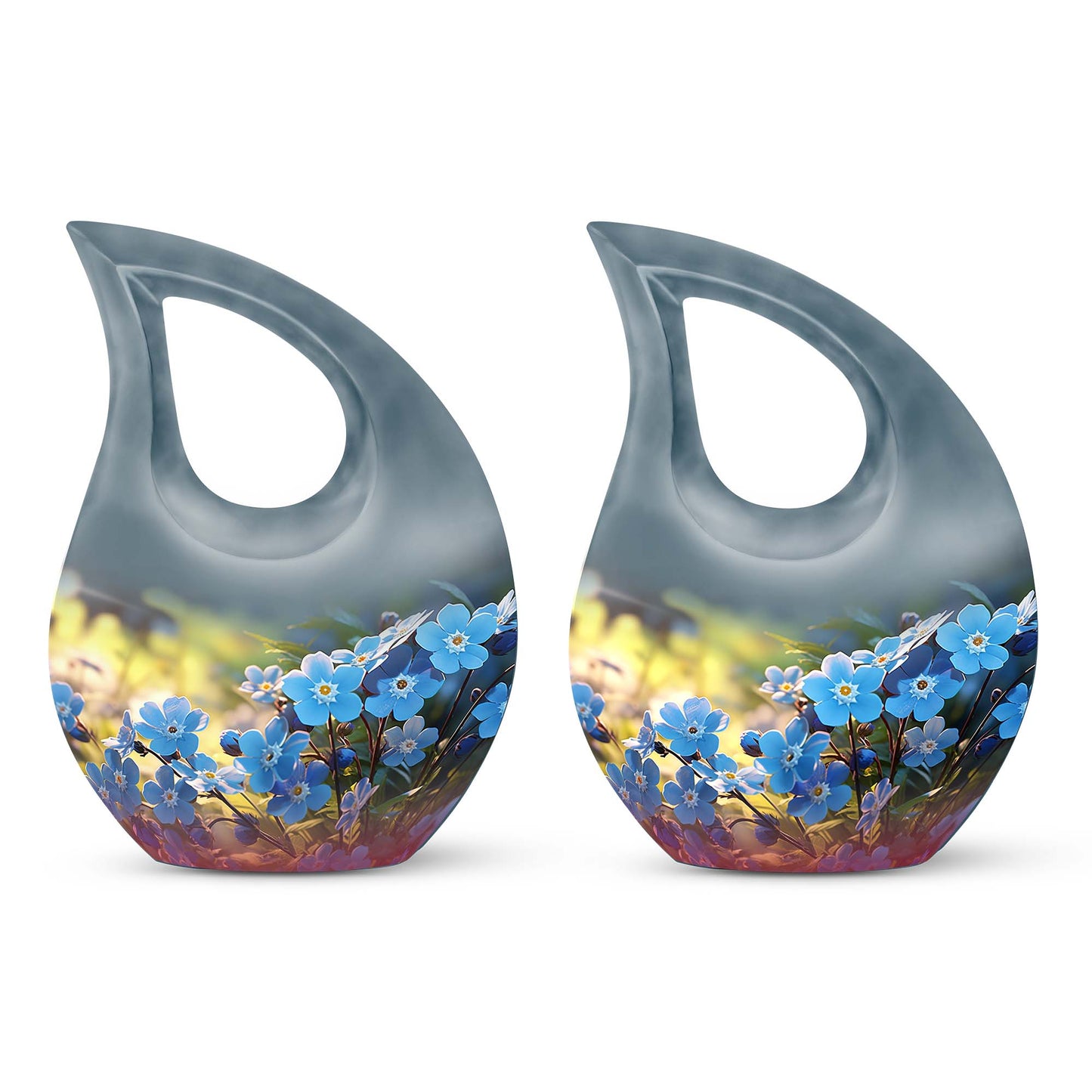 10-inch Flower Urn with Cross Drop design 