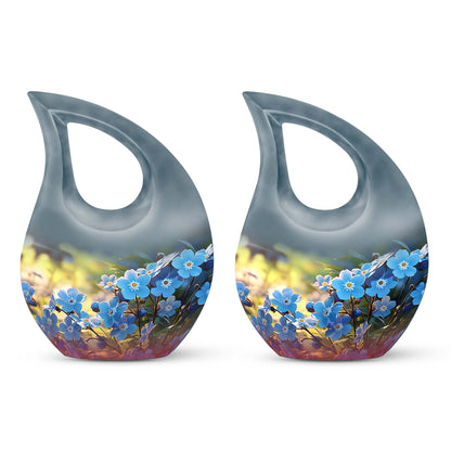 10-inch Flower Urn with Cross Drop design 
