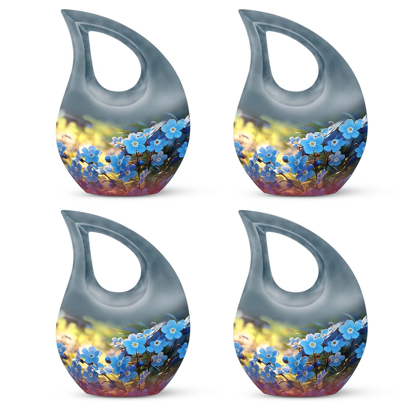 10-inch Flower Urn with Cross Drop design 