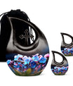 10-inch Flower Cross Drop design Gravable Large Memorial Urn