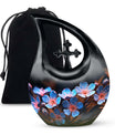 10-inch Flower Urn featuring Cross Drop design, 