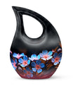 10-inch Flower Urn featuring Cross Drop design, 