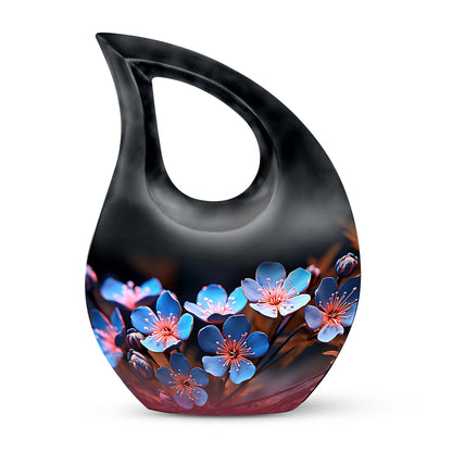 10-inch Flower Urn featuring Cross Drop design, 