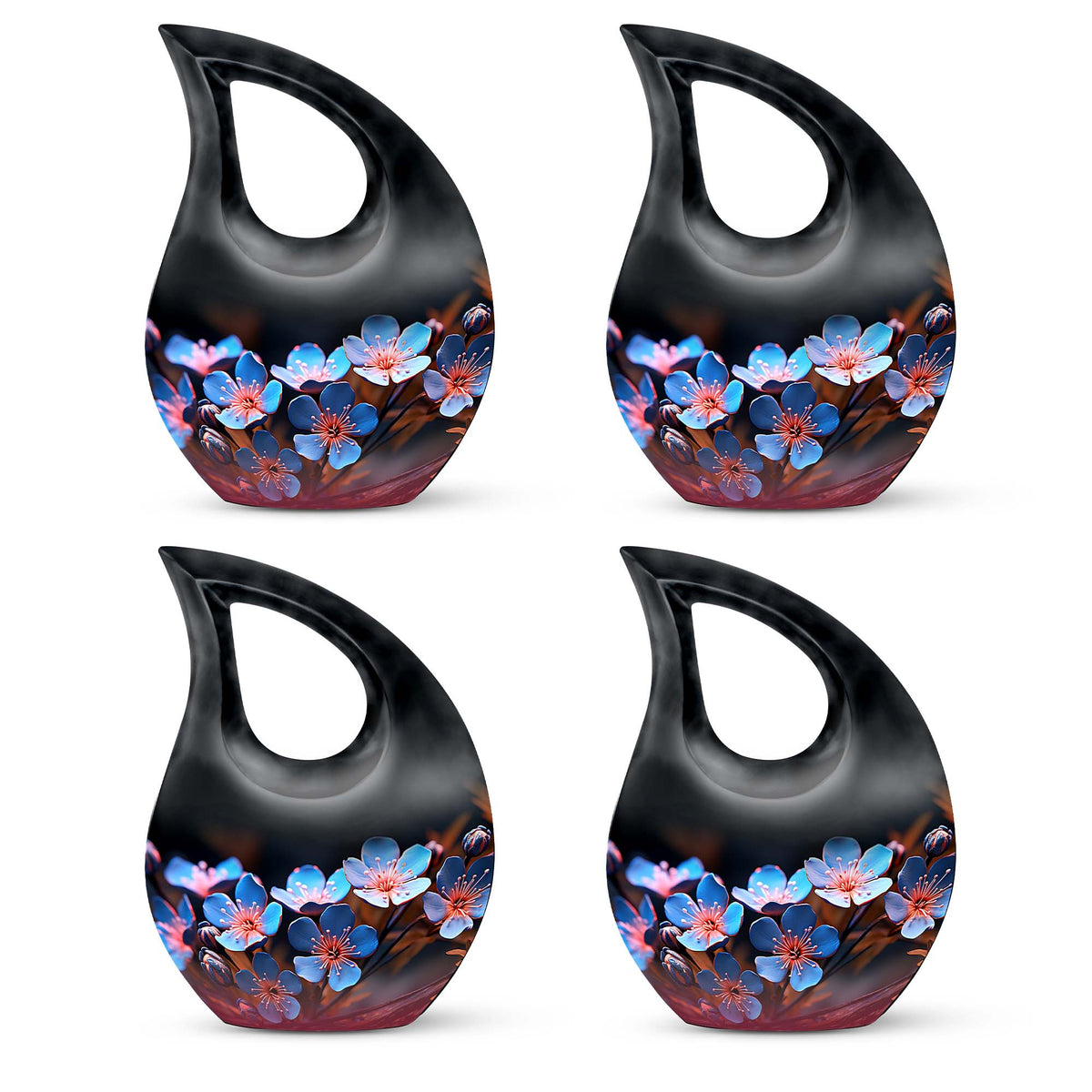 10-inch Flower Urn featuring Cross Drop design, 