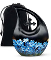10-inch Flower Urn with Cross Drop design, for large 