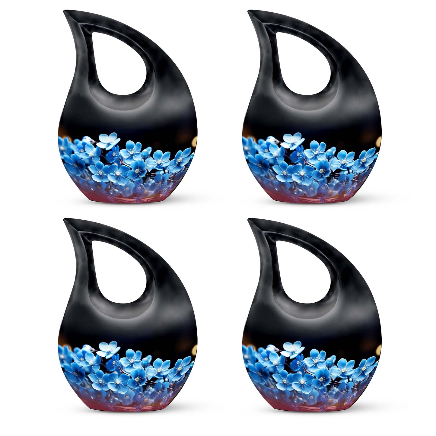 10-inch Flower Urn with Cross Drop design, for large 
