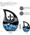 10-inch Flower Urn with Cross Drop design, for large 