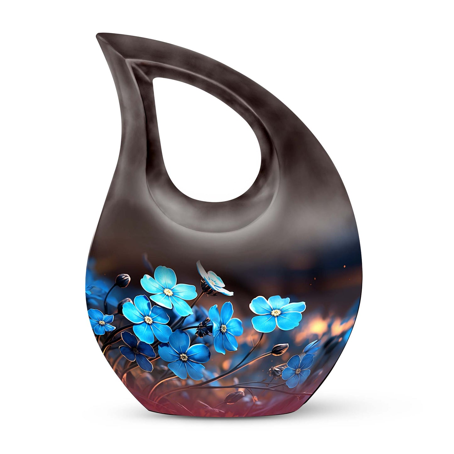 10 inch Flower Urn with Cross Drop design, idea