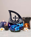 10-inch Flower Urn with Cross Drop design, suitable 