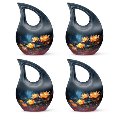 10-inch Lilly Flower Urn in cross drop design, 