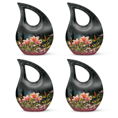 Medium-sized Lilly Flower Urn with Cross Drop design,