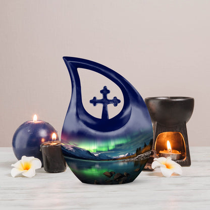 Aurora Urn Cross Drop design, 