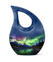 A 10-inch Aurora Urn in Cross-Drop design, 