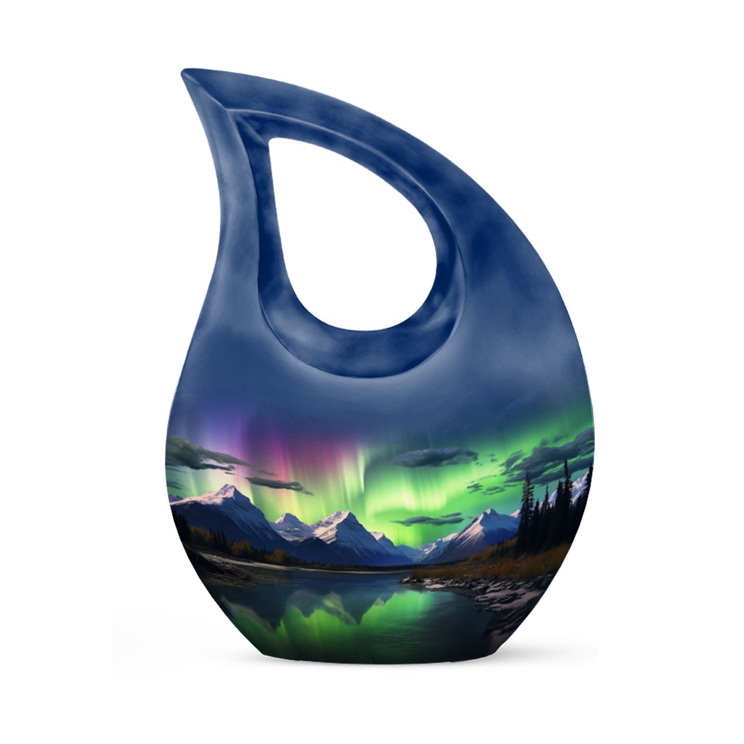A 10-inch Aurora Urn in Cross-Drop design, 