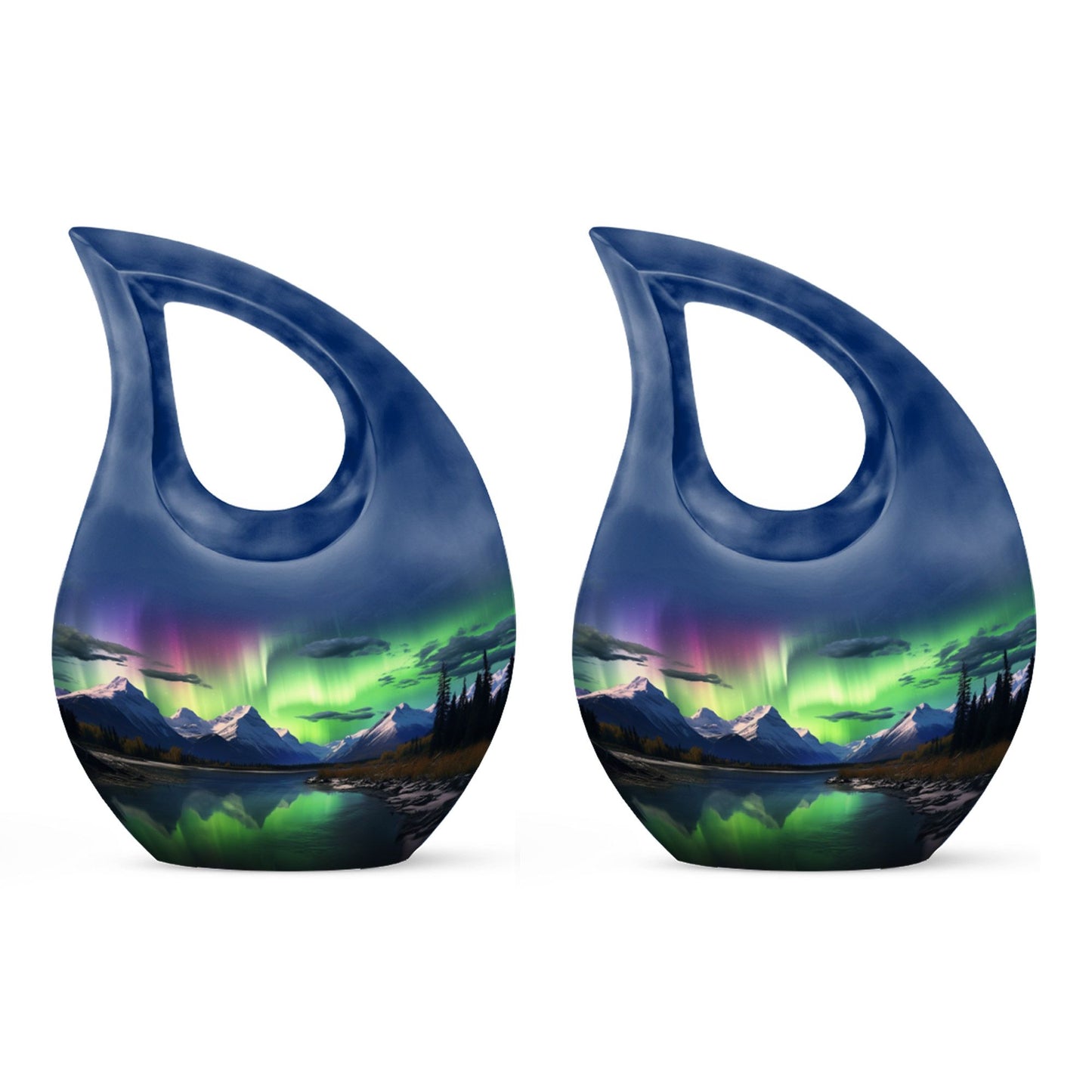 A 10-inch Aurora Urn in Cross-Drop design, 