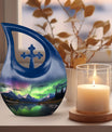 A 10-inch Aurora Urn in Cross-Drop design, 