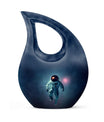 10-inch Astronaut Themed Cross Drop Cremation Urn