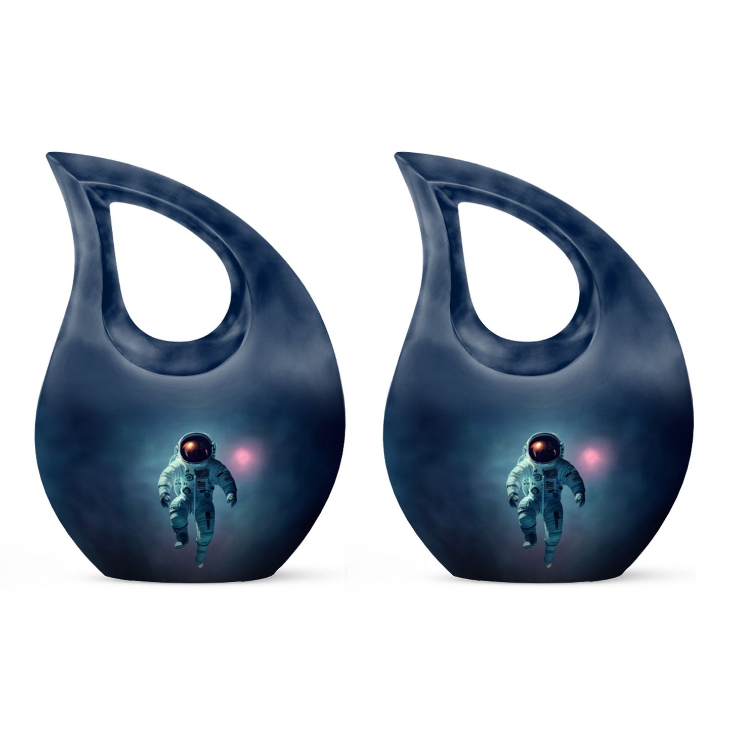 10-inch Astronaut Themed Cross Drop Cremation Urn
