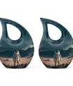 10-inch Cross Drop Astronaut Urn made 