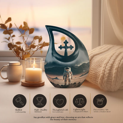 10-inch Cross Drop Astronaut Urn made 