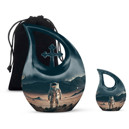 10-inch Cross Drop Astronaut Urn made 