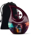 Astronaut-themed Cross Drop companion urn