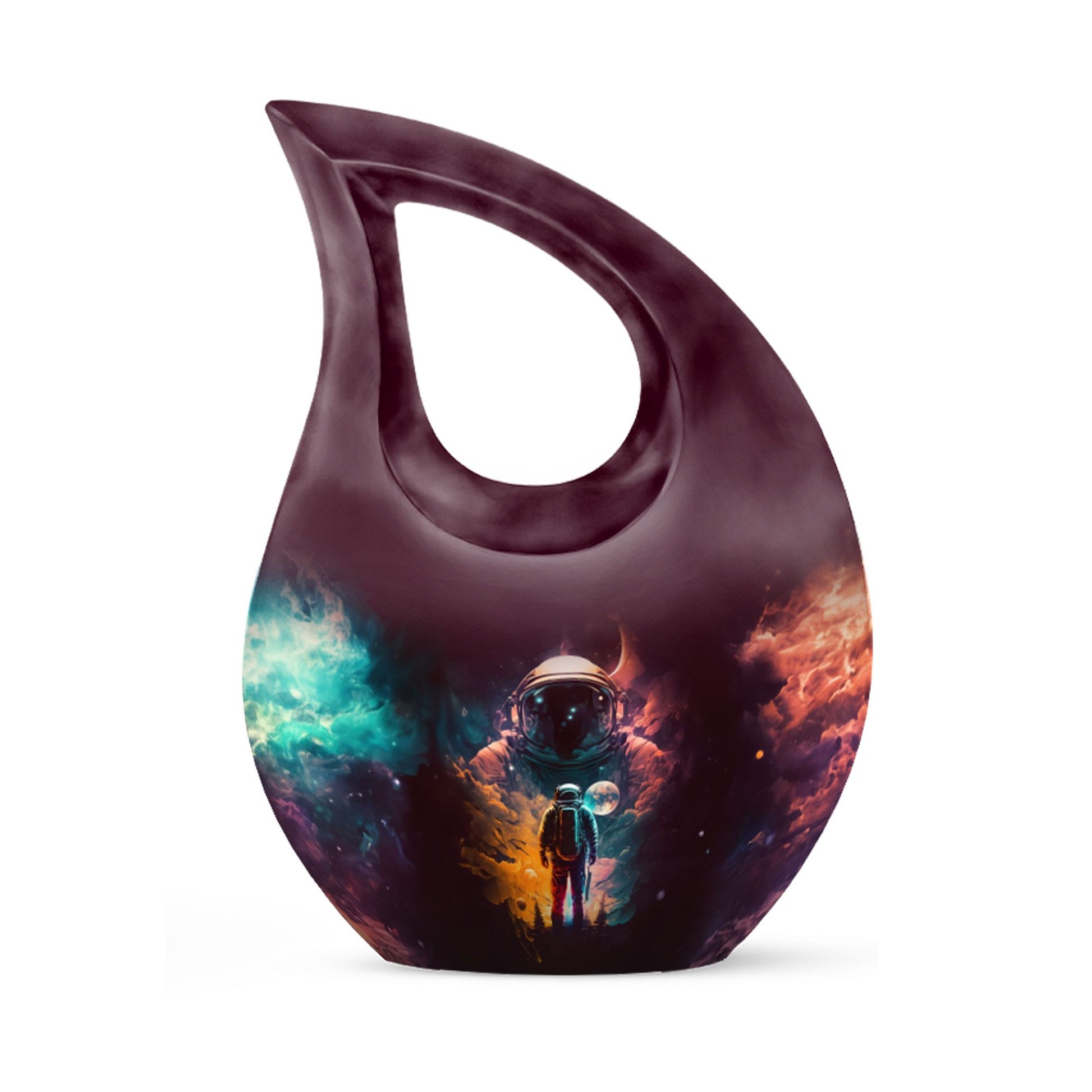 Astronaut-themed Cross Drop companion urn