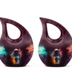 Astronaut-themed Cross Drop companion urn