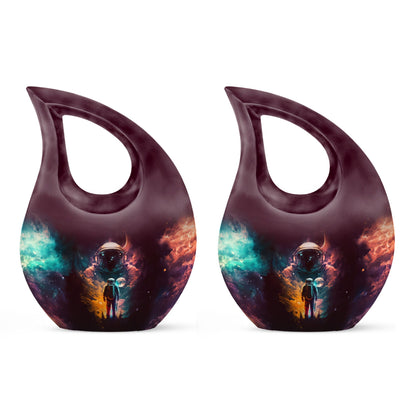 Astronaut-themed Cross Drop companion urn