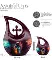 Astronaut-themed Cross Drop companion urn