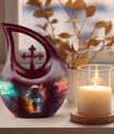 Astronaut-themed Cross Drop companion urn