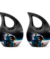 10-inch Astronaut themed aluminum burial urn