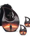 10-Inch Astronaut Urn with Engravable Cross Drop Design,