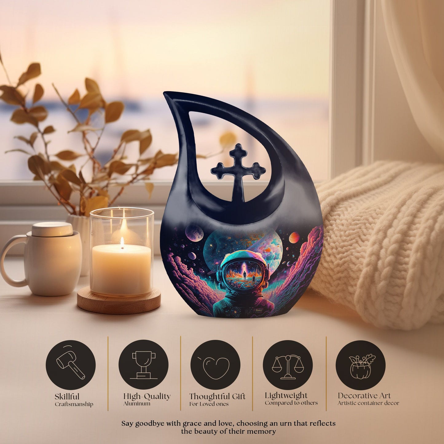 10-inch Astronaut themed Cross Drop design