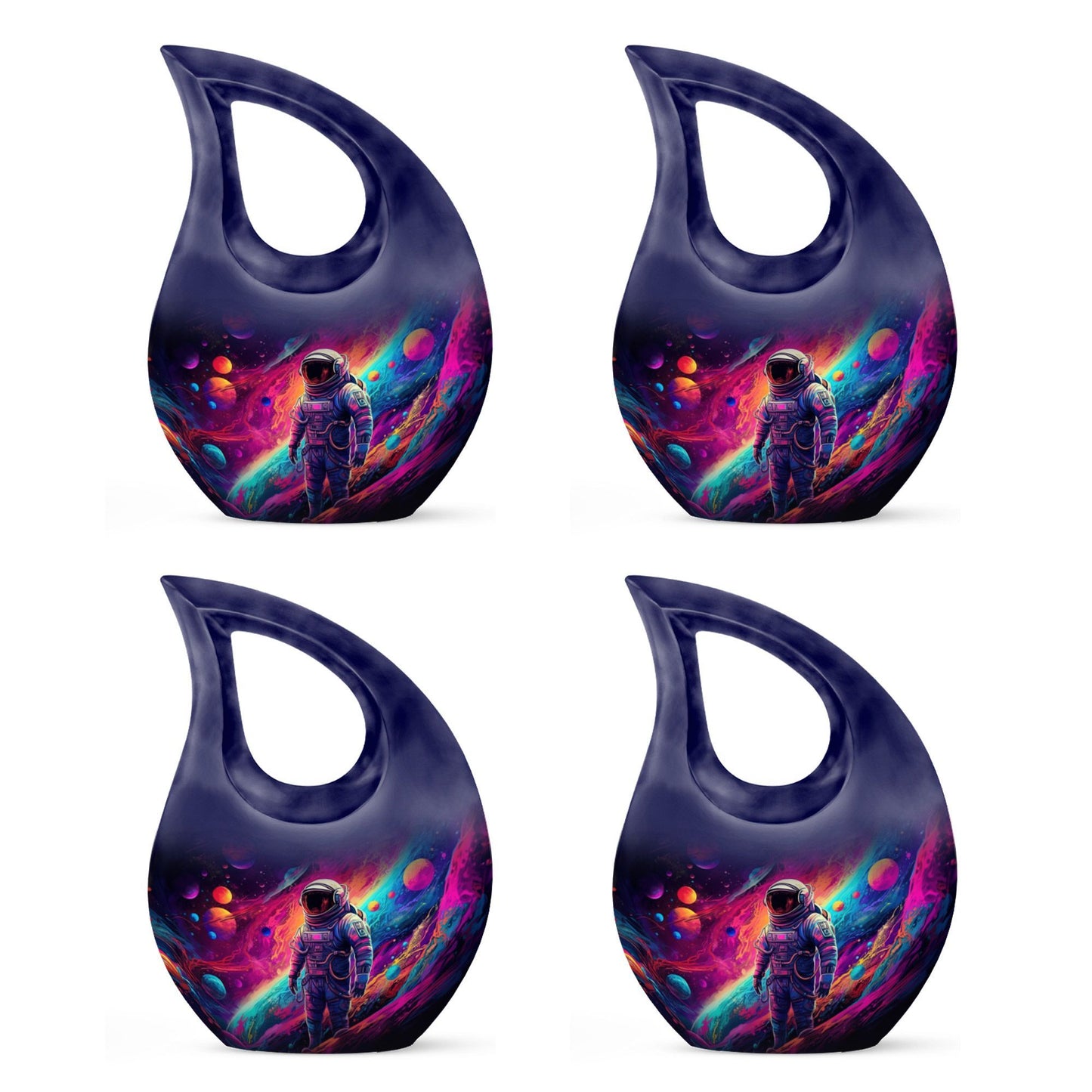10-inch Astronaut Urn with Cross Drop design