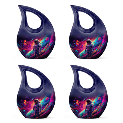 10-inch Astronaut Urn with Cross Drop design