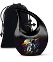 10-inch Astronaut urn featuring cross drop design, 