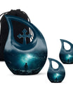 10-inch Astronaut Funeral Urn with Cross Drop