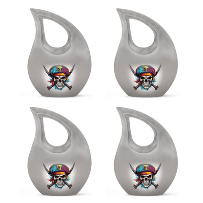 Skull-themed cross drop design, 10 inch large aluminium 
