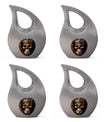 10-inch Skull Urn with Cross Drop design for memorial,