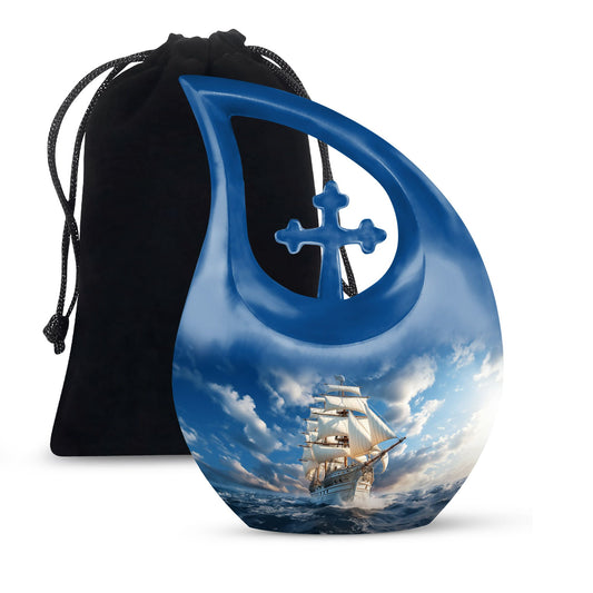 10-Inch Ship Design Cross Drop Biodegradable 