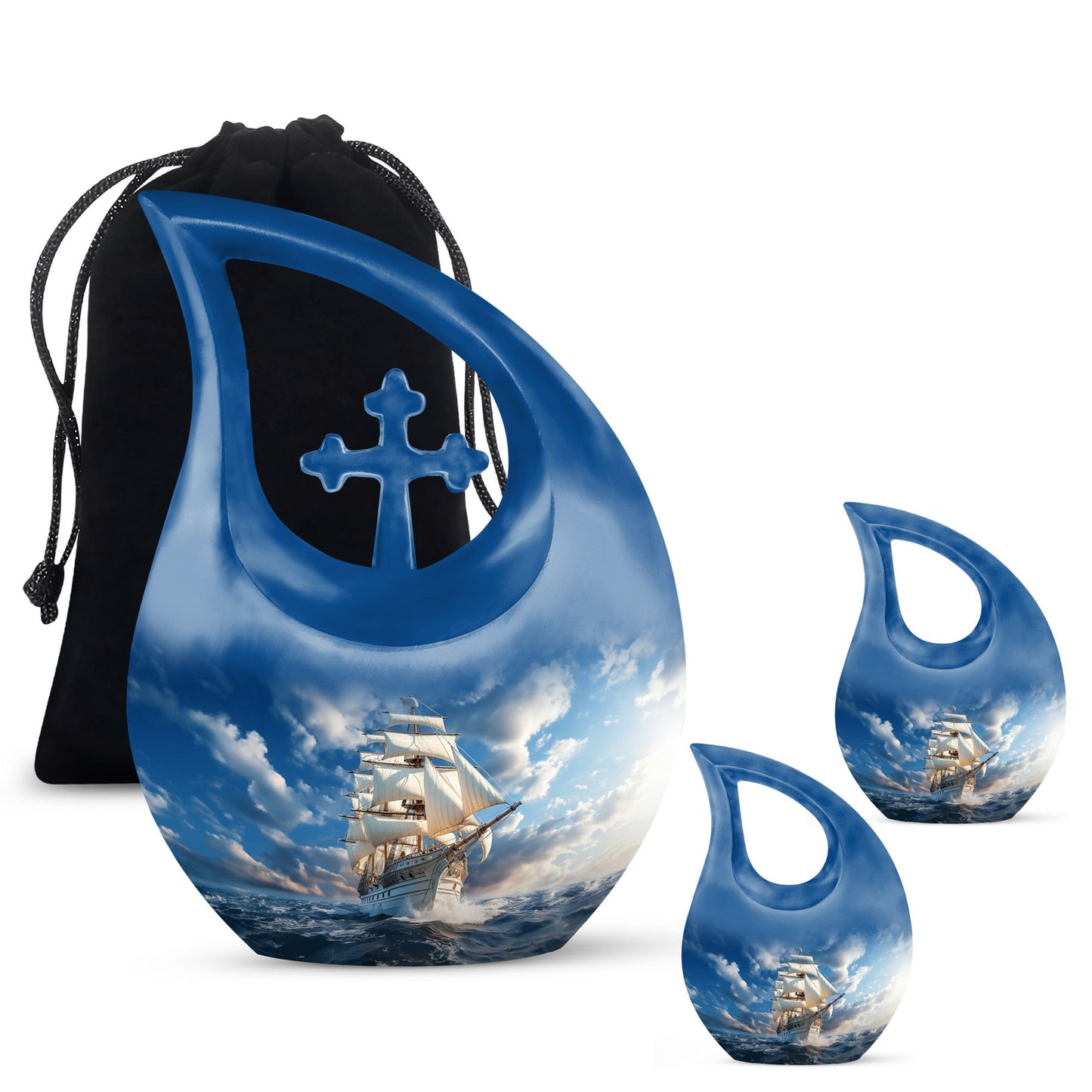 10-Inch Ship Design Cross Drop Biodegradable 