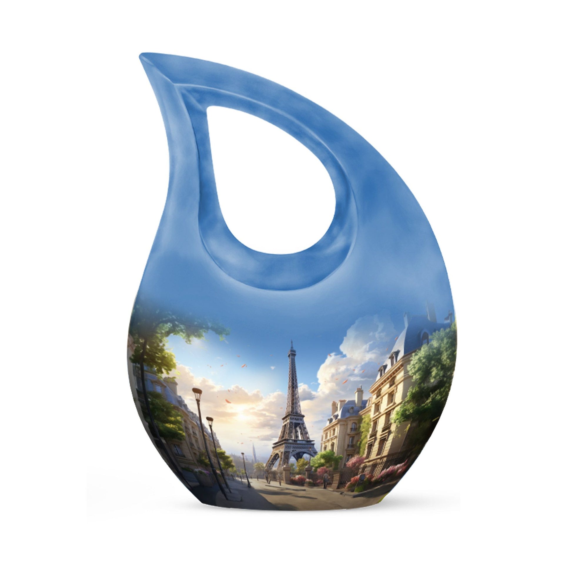 10-inch Eiffel Tower urn, cross drop design 