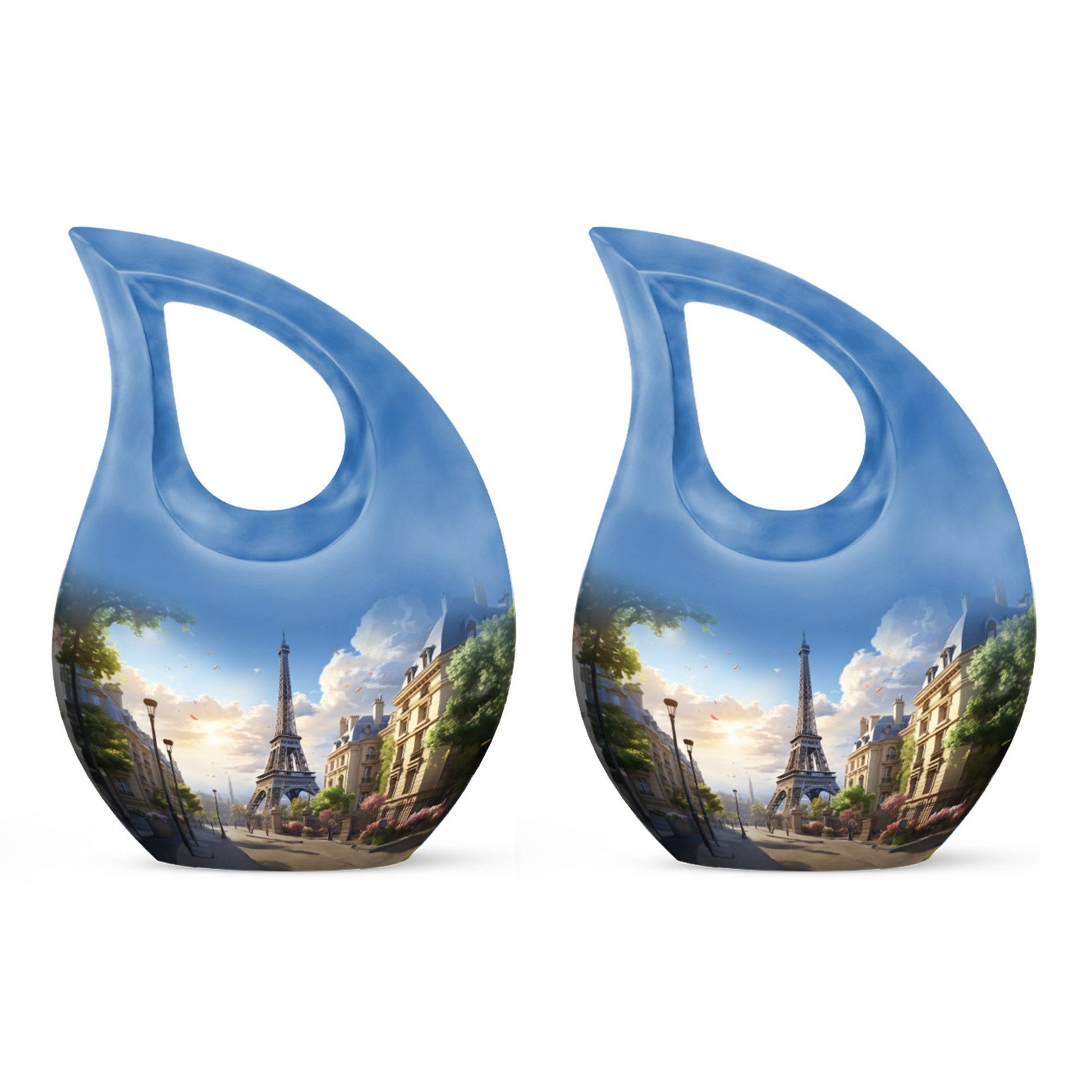 10-inch Eiffel Tower urn, cross drop design 