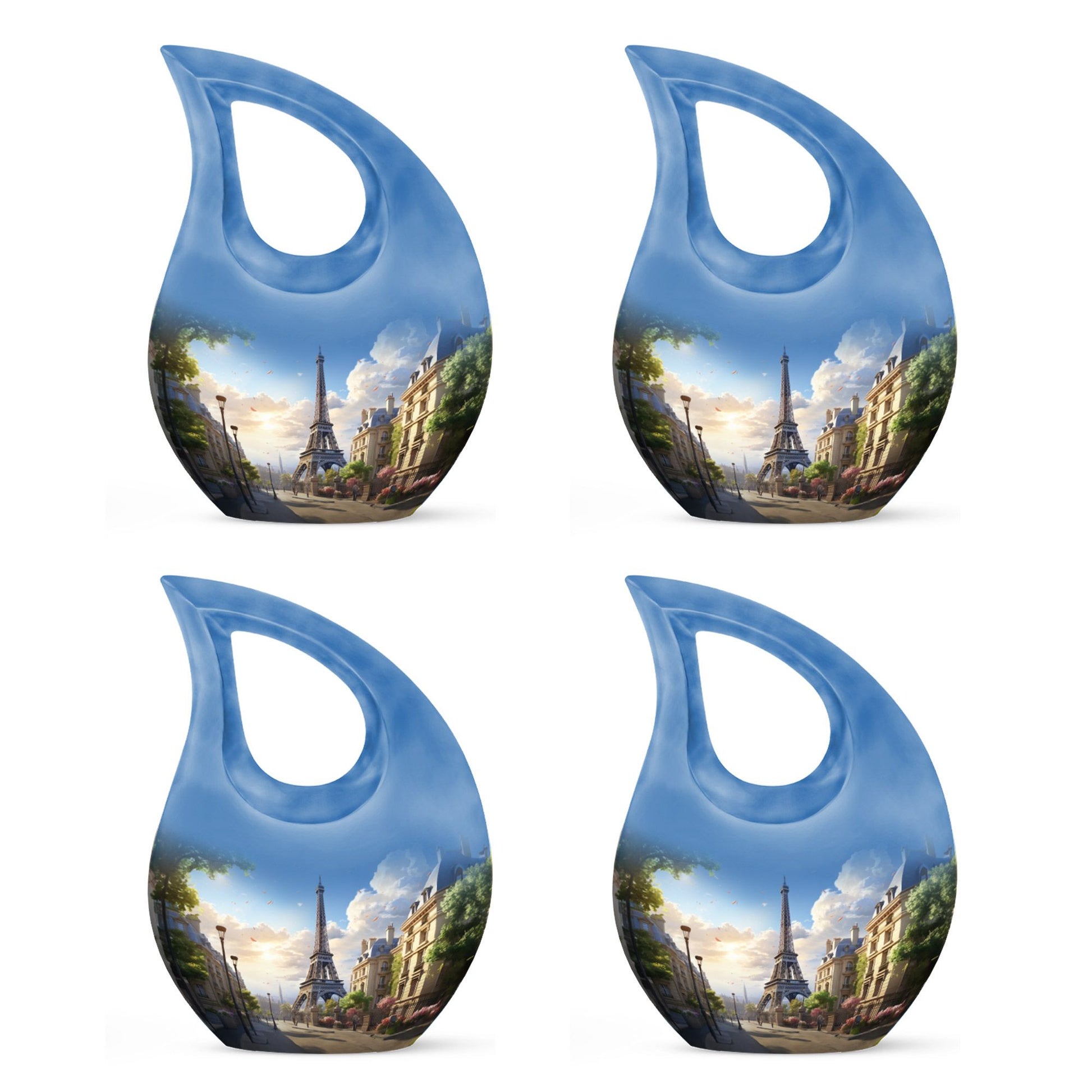 10-inch Eiffel Tower urn, cross drop design 