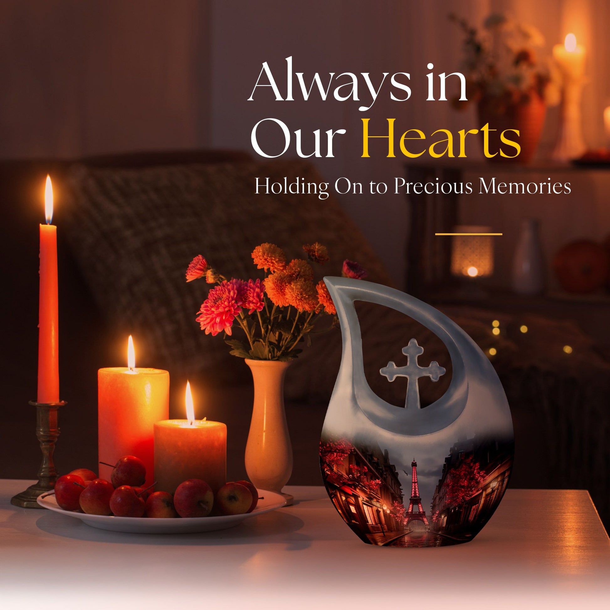 Eiffel Tower cremation urn for adults