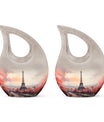 Eiffel Tower-themed Aluminium Mini Urn